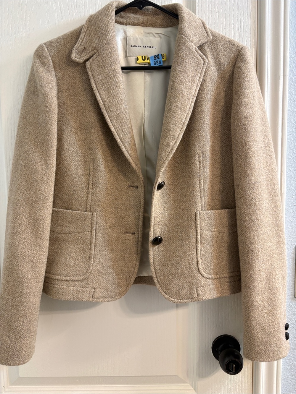 Banana Republic Women's Beige/Tan Wool-Blend Blazer